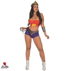 Fantasia Mulher Maravilha - Tamanho P/M, Confortável, Cores Vibrantes