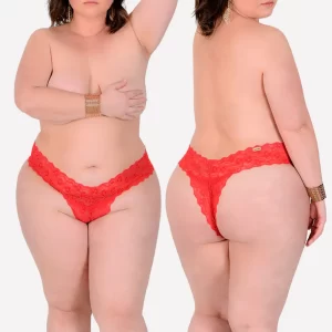 Calcinha Caridosa Plus Size – Vermelho