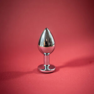 Plug Anal com Joia Coração Vermelha – Tamanho P