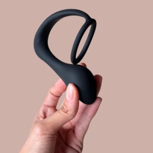 Anel Peniano com Plug Anal e Estimulador de Próstata