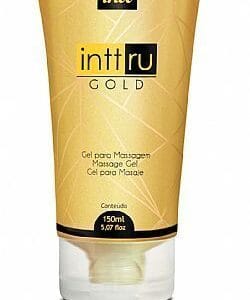 InttRu Gold Lubrificante para Massagem Sensual – Textura Escorregadia, Intimidade e Prazer nas Preliminares