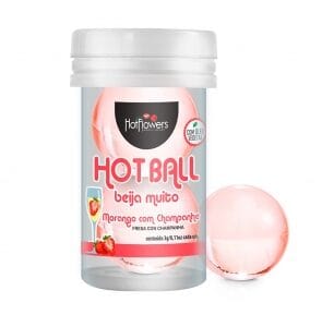 Hot Ball Morango com Champanhe – Explosão de Sabor e Sensualidade