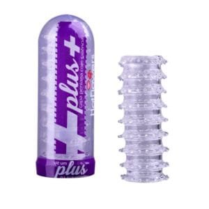 Capa Peniana Plus Hot Flowers - Silicone Flexível, Saliências Estimuladoras e Conforto para Mais Prazer