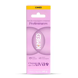 Gel de Massagem Corporal Preliminares K-Med Chupa Que é de Uva 50g