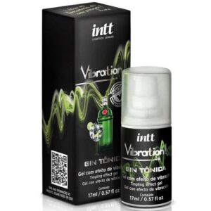 Vibration Gin – Gel Vibrador Líquido Beijável com Efeito de Vibração, Aquecimento e Sabor Gin Tônica para Sexo Oral e Massagem