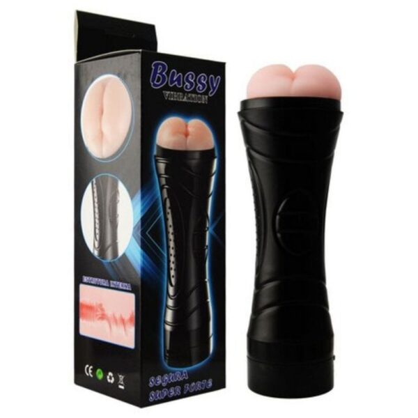 Masturbador Masculino Realístico Bussy Ânus em Cyberskin com Textura Interna e Vibração - Image 2