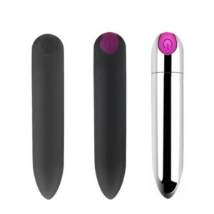 Power Bullet Recarregável USB – Estimulador Compacto com 10 Modos de Vibração