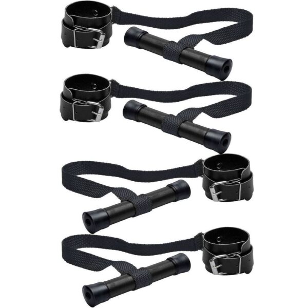 Kit Bondage para Porta Dominatrixxx com 4 Amarras para Braços e Pernas – Acessório de Bondage Resistente e Ajustável