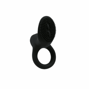 Anel Peniano em Silicone com Vibrador e Estimulador de Clitóris – Prazer Duplo para Casais