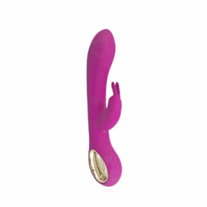 Vibrador Ponto G de Silicone com Estimulador Clitoriano Coelho