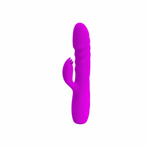 Vibrador Vai e Vem Recarregável com Estimulador de Clitóris