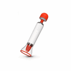 Lambe Lambe Vibrador 2 em 1: Massageador com Sucção, Língua Estimuladora e 12 Modos de Vibração, Aquecimento e Carregamento USB em Silicone