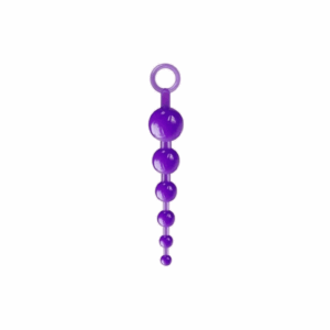 Plug Anal com 6 Esferas Sexy, Vibração Ajustável, Silicone Atóxico, Resistente à Água
