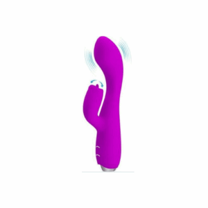 Vibrador Jack Rabbit Super Potente de Silicone Cirúrgico Recarregável com 12 Níveis de Vibração e Estimulador de Clitóris