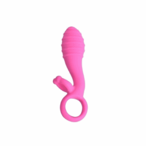 Vibrador Massageador de Silicone 10 Velocidades com Glande Anatômica e Anéis Estimuladores