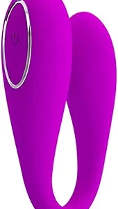 Vibrador Duplo para Casal August – Controle por Smartphone, Silicone Premium, 12 Modos de Vibração e Sincronização com Música