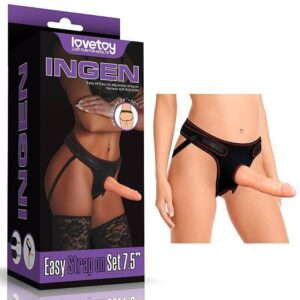 Cinta Peniana Realística 20cm x 4cm com Veias e Glande Definida – Ajuste Perfeito para Cintura 60cm a 140cm