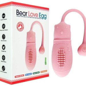 Cápsula Vibratória Urso Recarregável Bear Love Egg em Silicone Macio – 10 Modos de Vibração Potentes e Silenciosos para Prazer Intenso