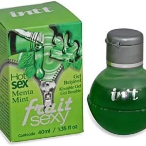 Fruit Sexy Menta – Gel Beijável com Efeito Quente e Refrescância para Preliminares