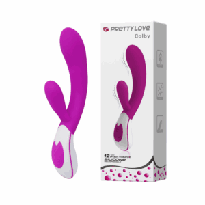 Vibrador Colby Silicone para Ponto G e Clítoris com 12 Vibrações, Estimulador Clitoriano, Recarregável e Resistente à Água
