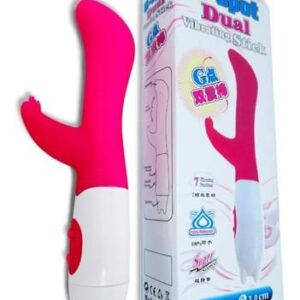 Vibrador G-Spot Dual 10 Velocidades | Estimulador Clitoriano Silicone Macio e Relevo Escalonado