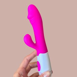 Vibrador Recarregável com Estímulo Clitoriano e G-Spot
