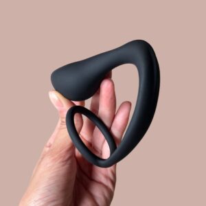 Anel Peniano com Plug Anal e Estimulador de Próstata