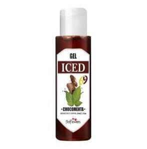 Gel Aromatizante Beijável Iced Chocomenta Hot Flowers – Toque Refrescante para Massagem e Sexo Oral