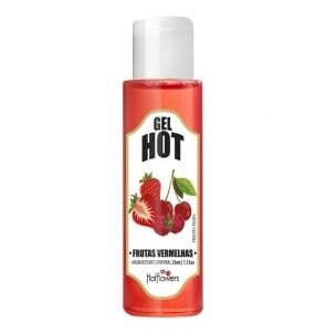 Gel Aromatizante Frutas Vermelhas – Térmico Beijável para Massagem, Preliminares e Sexo Oral