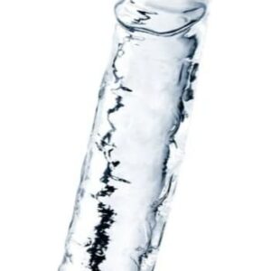 Pênis Transparente Realístico 18×3,5 com Ventosa Flexível e Toque Macio – Flawless Clear