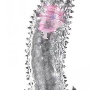 Capa Peniana Vibratória de Gel com Nódulos Massageadores – Estímulo Intenso e Prazer Extra