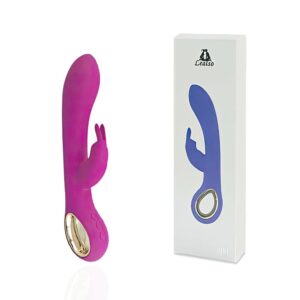 Vibrador Ponto G de Silicone com Estimulador Clitoriano Coelho