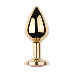 Plug Anal de Aço Inox Redondo Dourado – Tamanho M