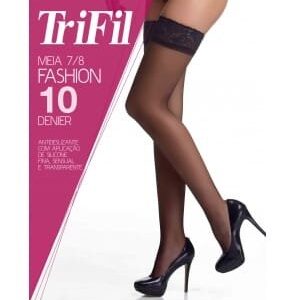Meia Calça 7/8 Renda Silicone Fio10