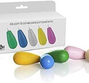 Kit Adão e Eva – Pesos de Pompoarismo Completo com 5 Cones (20g, 32g, 45g, 57g e 70g) para Fortalecimento Pélvico e Vaginal