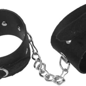 Algema Bracelete em Couro com Pelúcia Sintética – Conforto e Segurança para Momentos Ousados
