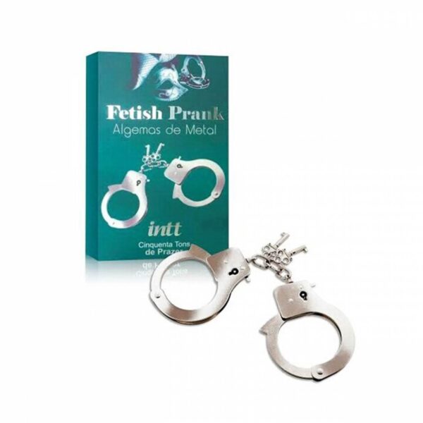 Algemas de Metal Fetish Prank - 50 Tons de Prazer INTT | Algemas Sexy, Fetiche, Metal Cromado, Ajuste Personalizado, Segurança e Estilo - Image 2