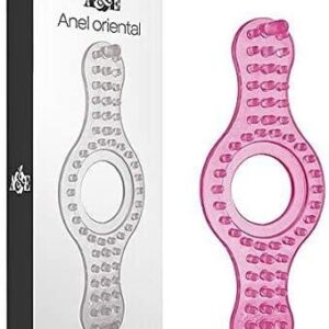 Anel Peniano Massageador Duplo Oriental – Estímulo Clitoriano, Ereção Prolongada e Prazer a Dois