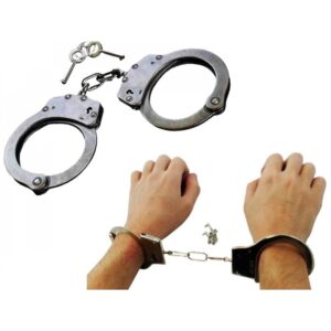 Algema de Metal com Chave – Fantasia, Prazer e Controle Seguro | Produto Atóxico, Resistente à Água e com Trava Fácil de Destrancar