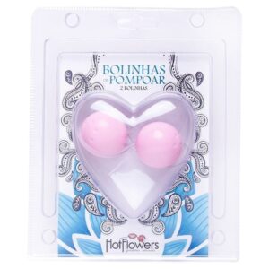 Bolinha de Pompoarismo Média para Fortalecimento Muscular e Estimulação – Plástico Rígido com Peso e Cordão de Nylon