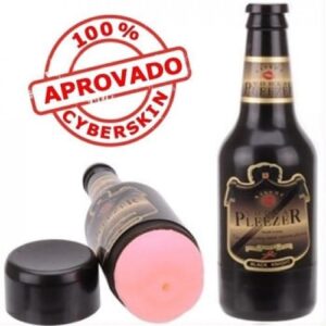 Masturbador Masculino Anal Disfarçado de Garrafa de Vodka – CyberSkin Realista, PVC e Elastômero Atóxico, Sensação de Pele Humana
