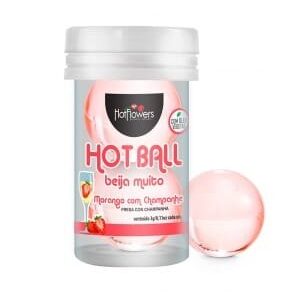 Hot Ball Morango com Champanhe – Explosão de Sabor e Sensualidade