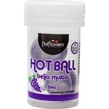 Hot Ball Uva – Lubrificante Beijável com Efeito Quente e Sabor Irresistível