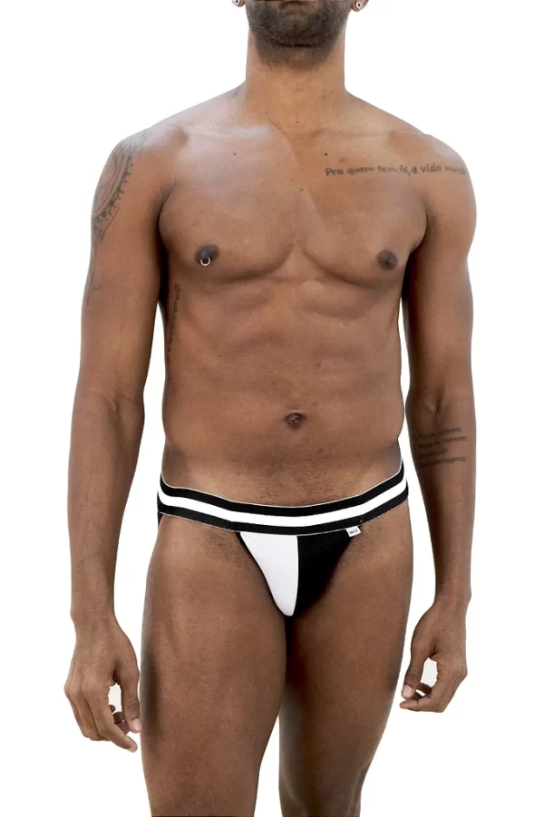 Jock Branco e Preto Masculino