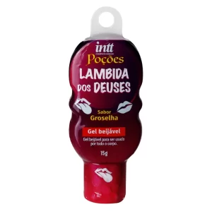 Lambida dos Deuses Gel Beijável Sabor Groselha – Efeito Quente