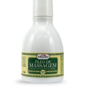 Óleo de Massagem Corporal Ylang Ylang e Algodão com Óleo de Coco – Sensação Térmica e Aromaterapia Relaxante