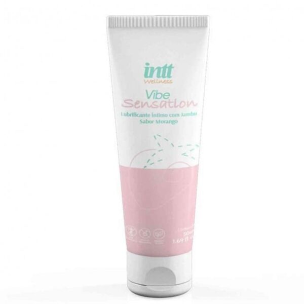 Lubrificante Beijável Vibe Sensation Morango com Jambu – Efeito Vibrante