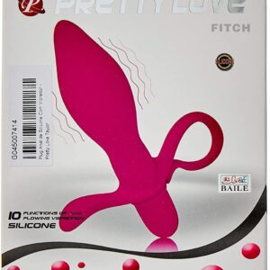Plug Anal de Silicone com Vibrador Pretty Love Taylor