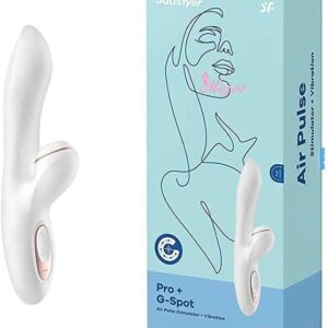 Vibrador e Estimulador Satisfyer PRO G-Spot Rabbit com Sucção Clitoriana, 11 Níveis, Silicone, Recarregável e à Prova D’Água