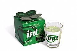 Vela Beijável Intt de Menta para Massagem, Erotismo e Sensualidade – Óleo Beijável para Momentos Íntimos